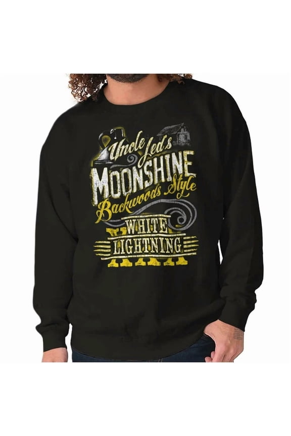 Vintage Uncle Jeds Moonshine Backwoods Style Sweatshirt Trendy Sweatshirt, Birthday Gift