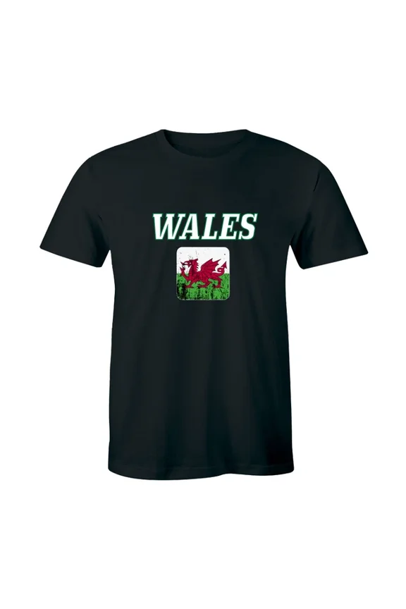 Wales Nation Distressed Flag Shirt Welsh Football Gift Men'S T-Shirts Unisex S-5XL Hot Trending Shirt, Vintage Birthday Gift