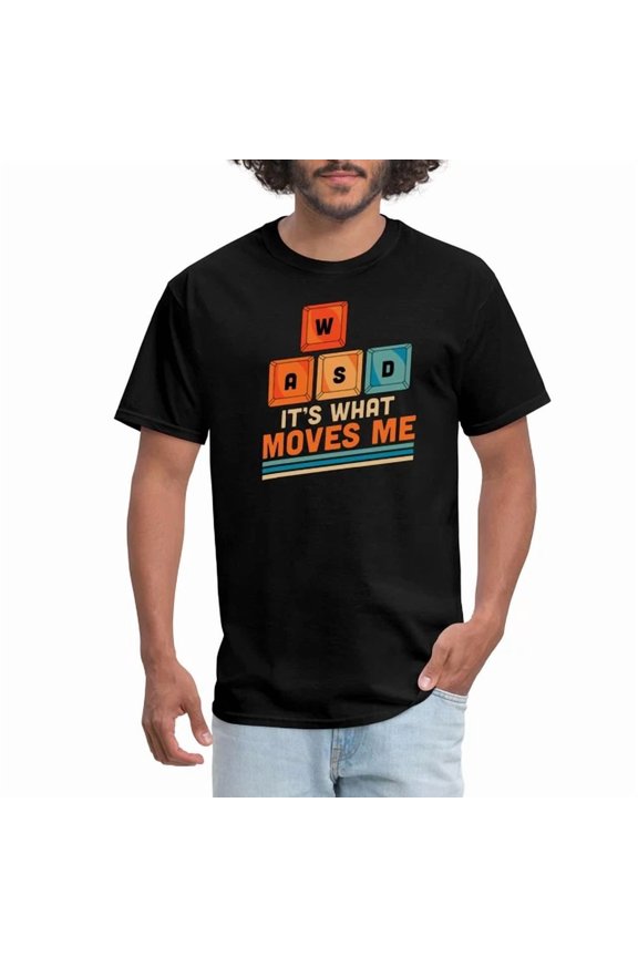 Wasd It'S What Move Me Pc Gamer Men'S T-Shirt Unisex S-5XL Hot Trending Shirt, Vintage Birthday Gift
