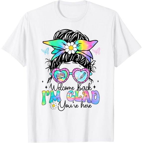 DOPASHIRT Welcome Back I'M Glad You'Re Here Back To School Teacher T-Shirt Unisex S-5XL Hot Trending Shirt, Vintage Birthday Gift