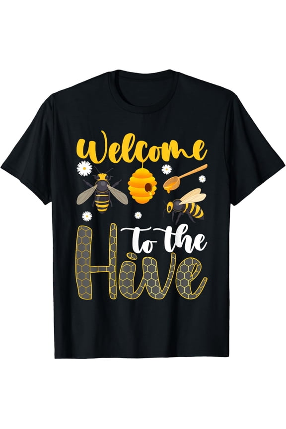 DOPASHIRT Welcome To The Hive Bee Teacher Back To School T-Shirt Unisex S-5XL Hot Trending Shirt, Vintage Birthday Gift