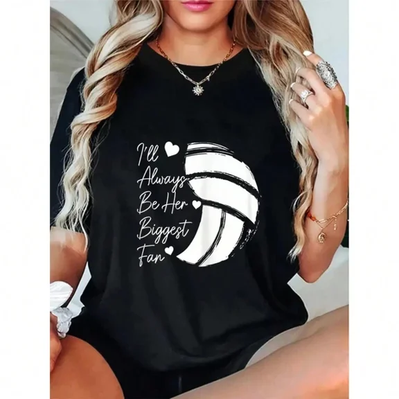 DOPASHIRT White Volleyball Printed Casual T-Shirt, Suitable For Sports Style Unisex S-5XL Hot Trending Shirt, Vintage Birthday Gift