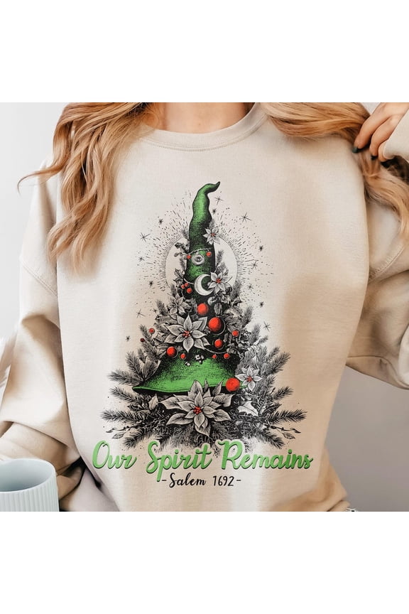 Witc.Hy Chri.Stm.As Sweatshirt Salem 1692 Pagan Yule Witc.Hcraft Sweatshirt Vintage Wiccan Witc.H Chri.Stm.As Tree Sweatshirt Xmas Sweater X-Mas Zip Hoodie Trendy Sweatshirt, Birthday Gift