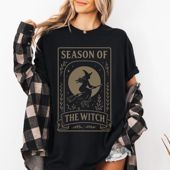 DOPASHIRT Witc.Hy Hal.Low.Een Shirt Cottage Witc.H T Shirt Vintage Sp00Ky Season Of The Witc.H Tee Magical Feminist Fall Womens T-Shirt Unisex S-5XL Hot Trending Shirt, Vintage Birthday Gift