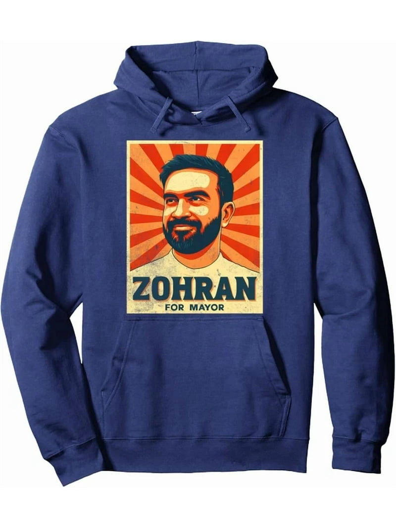 DOPASHIRT Zohran Mamdani For Mayor Present Retro Colors Nyc Hoodie