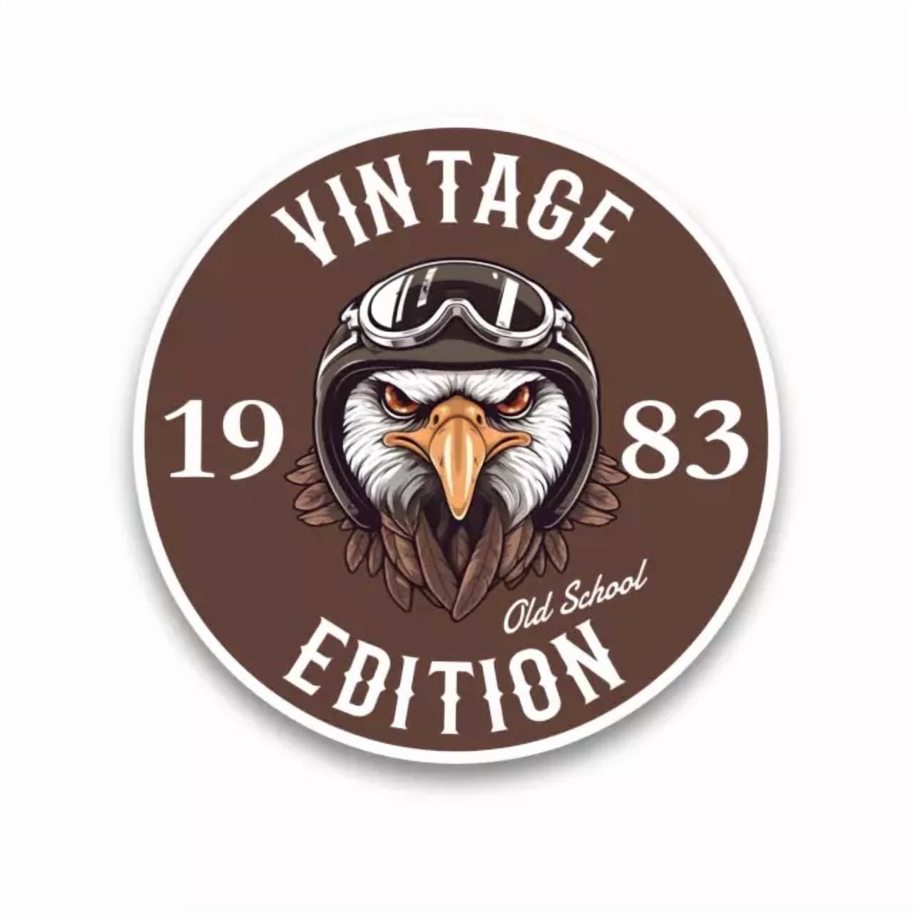 DOPASTICKER 1983 Bik.Er Bald Ea.Gle Bird Vintage Edition Old School ...