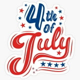 4th of july party car decal