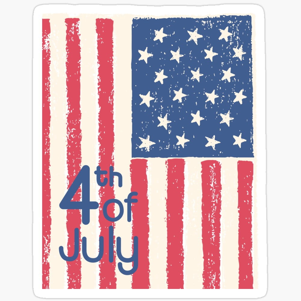 DOPASTICKER 4Th Of July Sticker Fourth Of July Sticker, Memorial Day ...