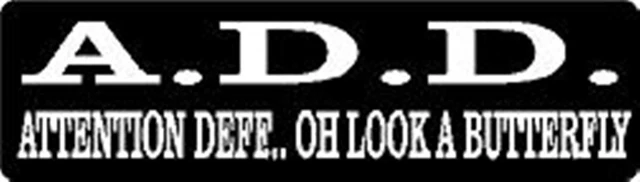 A.D.D. Attention Deficit Hard Hat Sticker \\ Decal Label Helmet Funny Welder ADD - Foto 2