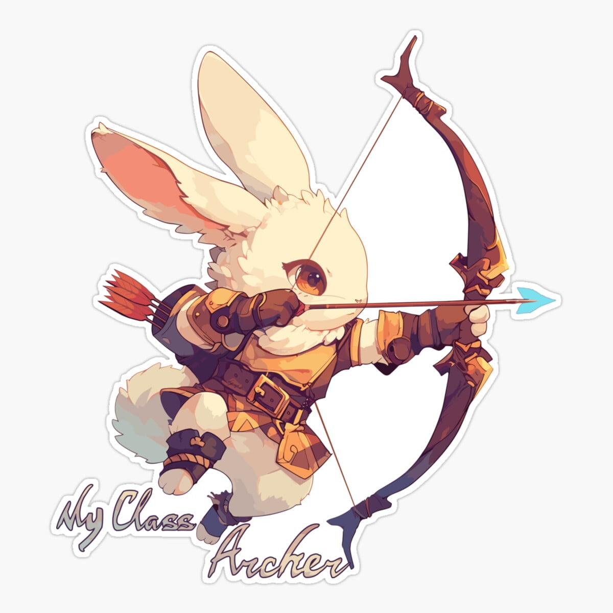 DOPASTICKER A Rabbit : My Cl Archer Sticker, Phone Sticker Car Stickers ...