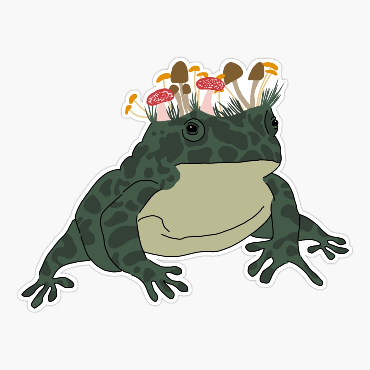 Toad Crying Sticker DOPASTICKER A Toad'S World Sticker, Phone Sticker Car Stickers ...