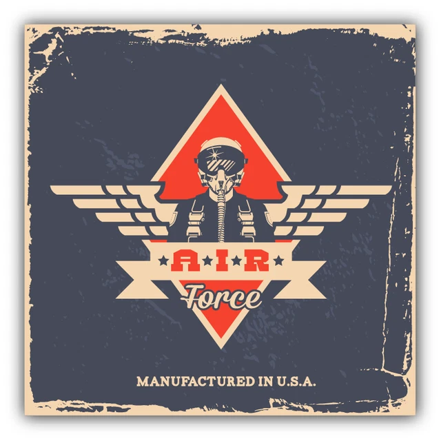 DOPASTICKER Air Force Label Pilot Sticker Decal Phone Decal Water ...