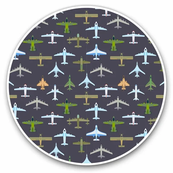 DOPASTICKER Airplane Plane Pilot Airport Cool Gift Decorative Laptop ...