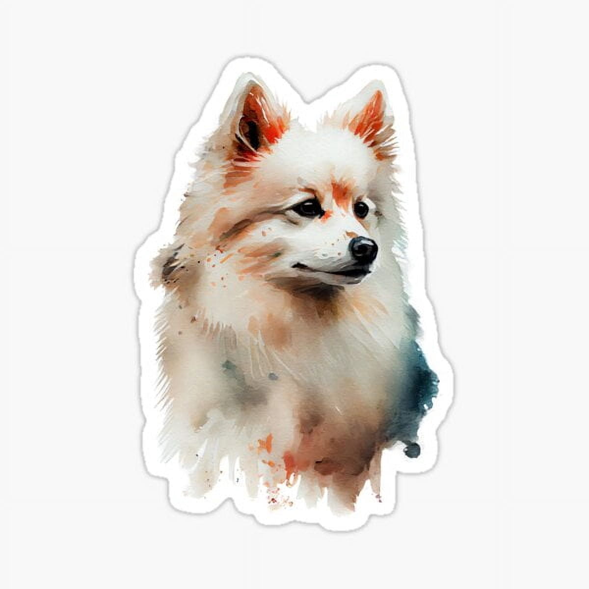 DOPASTICKER American Eskimo Sticker Phone Decal Water Bottle Stickers ...