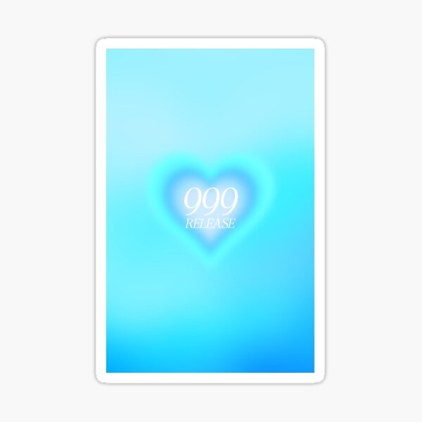 DOPASTICKER Angel Number 999 Heart Aura Glossy Sticker Gift You ...