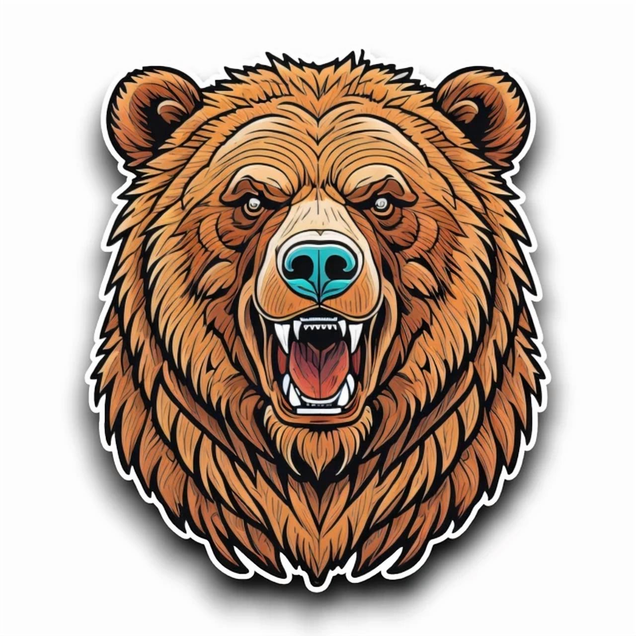 Arctic Cat Head Sticker Decal – 3x3 Inches, Vinyl, Waterproof, Made In USA For Cars & Gear