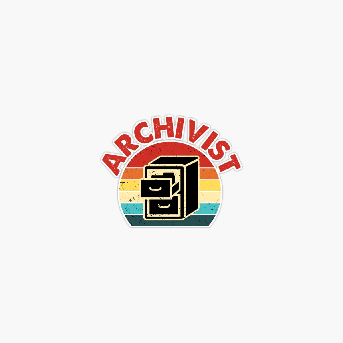 DOPASTICKER Archivist Archival Science Vintage Retro Sticker, Phone ...