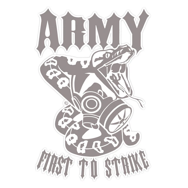 First Strike Sticker DOPASTICKER Army First To Strike 12 Sticker Military Soldier Decal ...