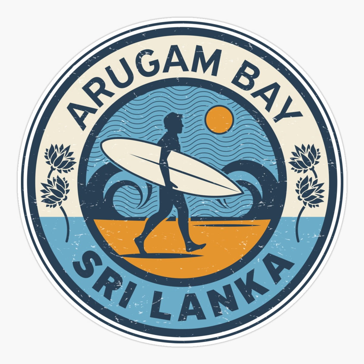 DOPASTICKER Arugam Bay, Sri Lanka Sticker, Phone Sticker Car Sticker ...