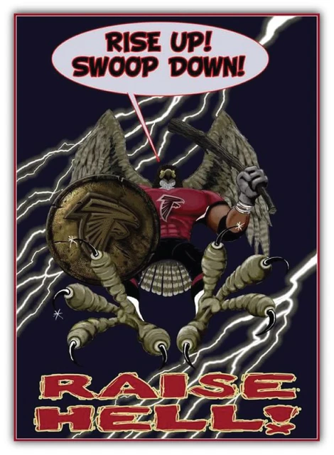 DOPASTICKER Atlanta Falcons Raise Hell Sticker Decal Phone Decal Water ...