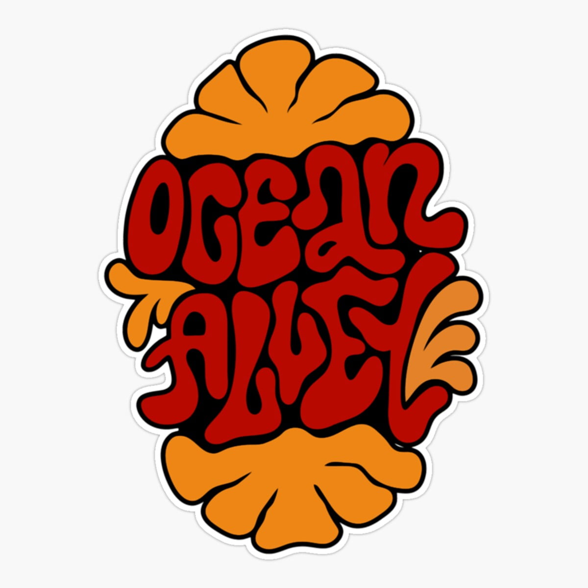 DOPASTICKER Australian Ocean Indie Pop Rock Band Sticker, Phone Sticker ...