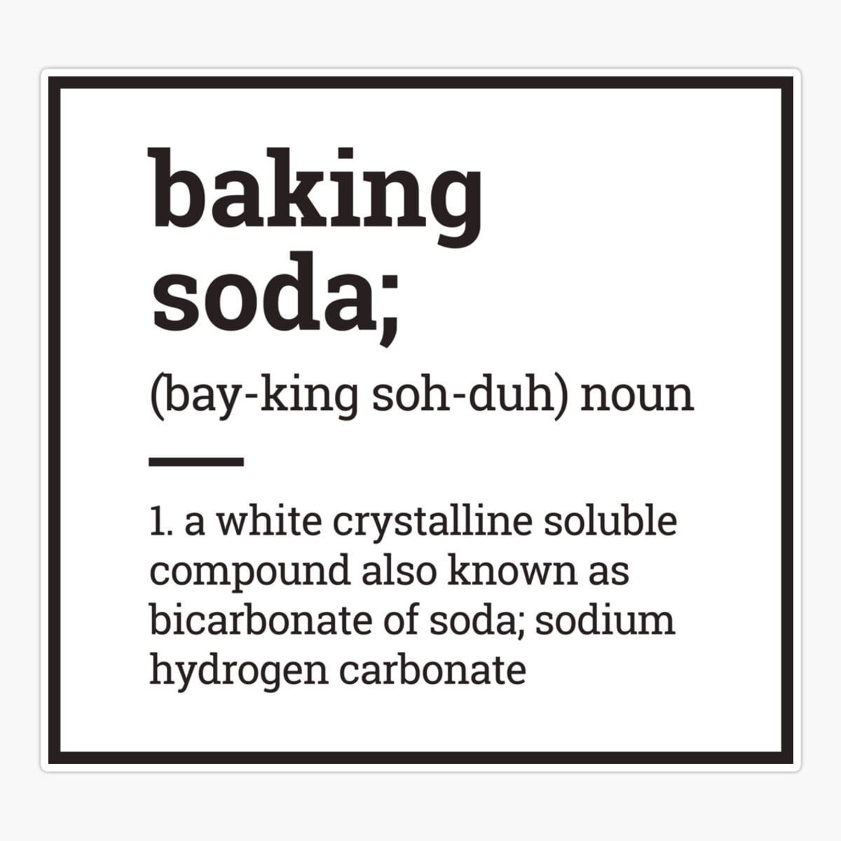 DOPASTICKER Baking Soda Sticker, Phone Sticker Car Stickers, Birthday ...