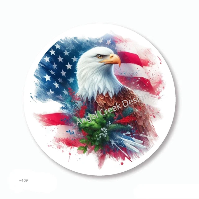 DOPASTICKER Bald Eagle Usa American Flag Patriotic Scrapbook Stickers dopasticker-bald-eagle-usa-american-flag-patriotic-scrapbook-stickers