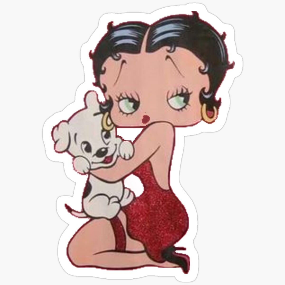 DOPASTICKER Betty Boop Sticker, Waterproof Decal For Pet Lovers Phone ...