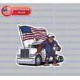 DOPASTICKER Bigfoot Saquatch Trucker Life Sticker Big Rig Semi Truck 18 ...