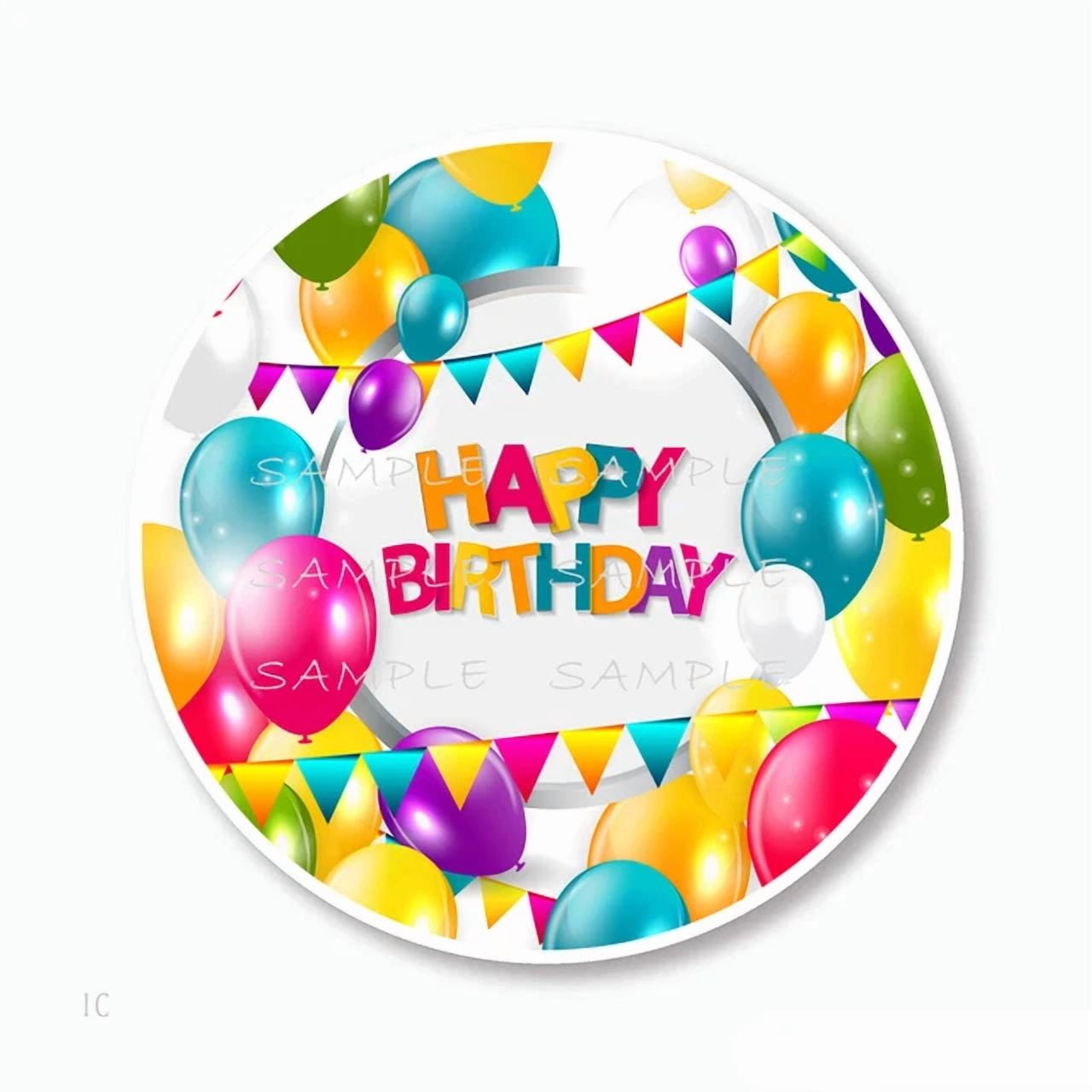 DOPASTICKER Birthday Favor Balloon Streamer Scrapbook Stickers Phone