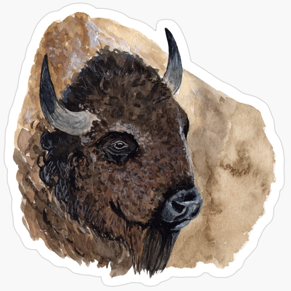DOPASTICKER Bison Sticker Birthday Gifts - Decorative Laptop, Phone ...