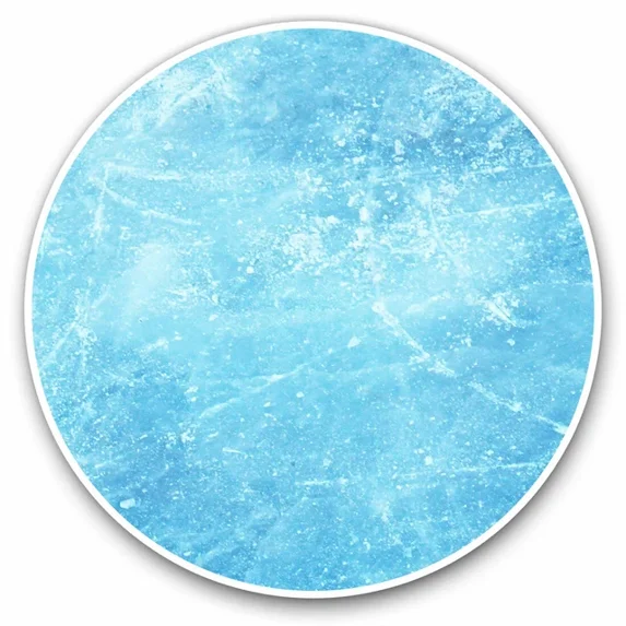 DOPASTICKER Blue Ice Texture Frozen Water Lake Cool Gift Decorative ...