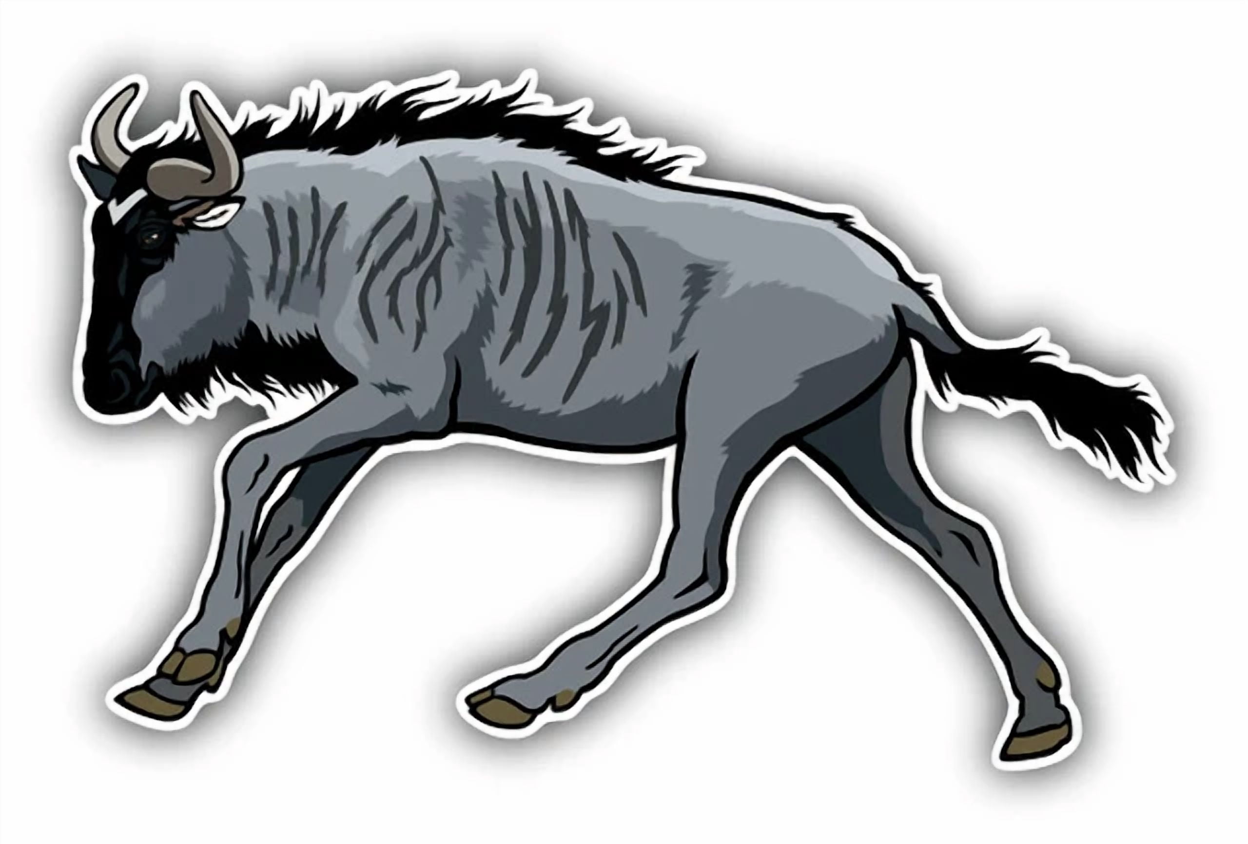 Strandbeest Sticker DOPASTICKER Blue Wildebeest Sticker Decal Phone Decal Water Bottle ...