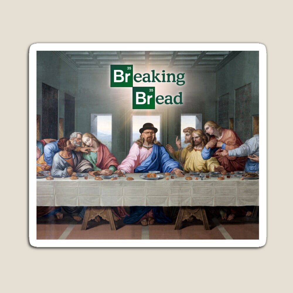 DOPASTICKER Breaking Bread - Breaking Bad The Last Supper Sticker ...