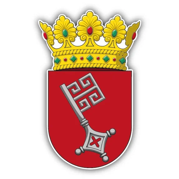 Denmark Flag Sticker Decal - 8 X 3 Inches, Vinyl, Die-Cut