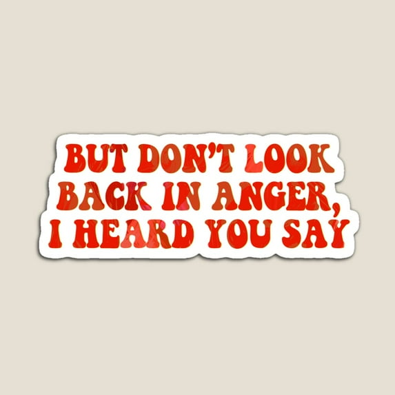 DOPASTICKER But Don'T Look Back In Anger Sticker Decorative Laptop ...
