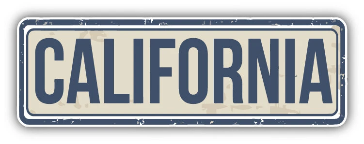 DOPASTICKER California State Usa Travel Car Bumper Sticker Decal Gift ...