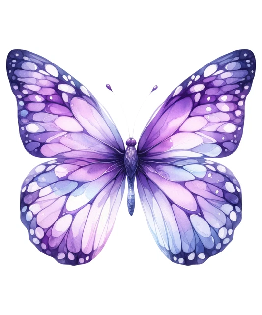 DOPASTICKER Car Stickers Purple Butterfly Stickers Stickers Phone ...