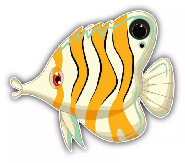 DOPASTICKER Cartoon Angel Fish Sticker Decal Phone Decal Water Bottle ...