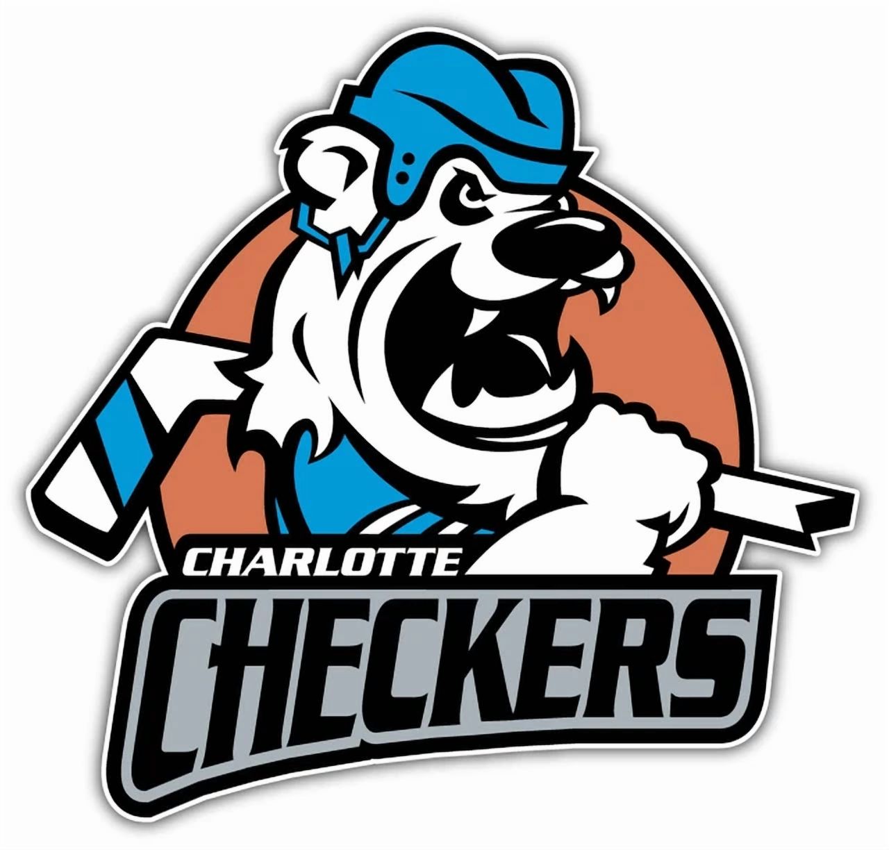 DOPASTICKER Charlotte Checkers Minor Hockey Sport Car Sticker Phone ...