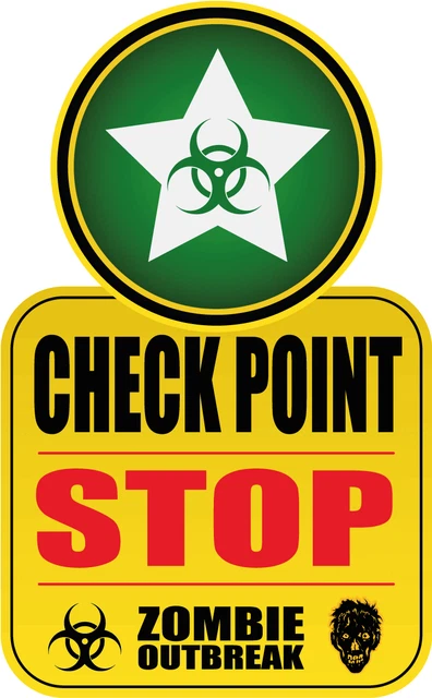 DOPASTICKER Check Point Stop Sticker Decal Phone Decal Water Bottle ...