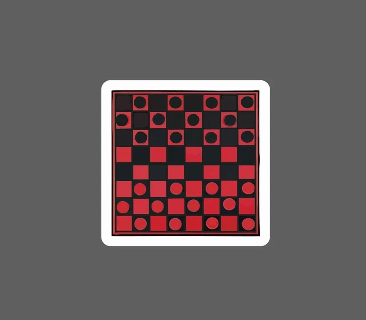 DOPASTICKER Checkers Board Sticker Game Sports Sticker Phone Sticker ...