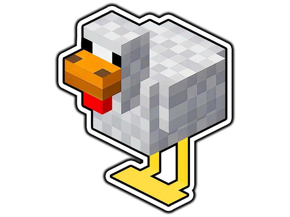 DOPASTICKER Chicken Sticker Decal Phone Decal Water Bottle Stickers ...