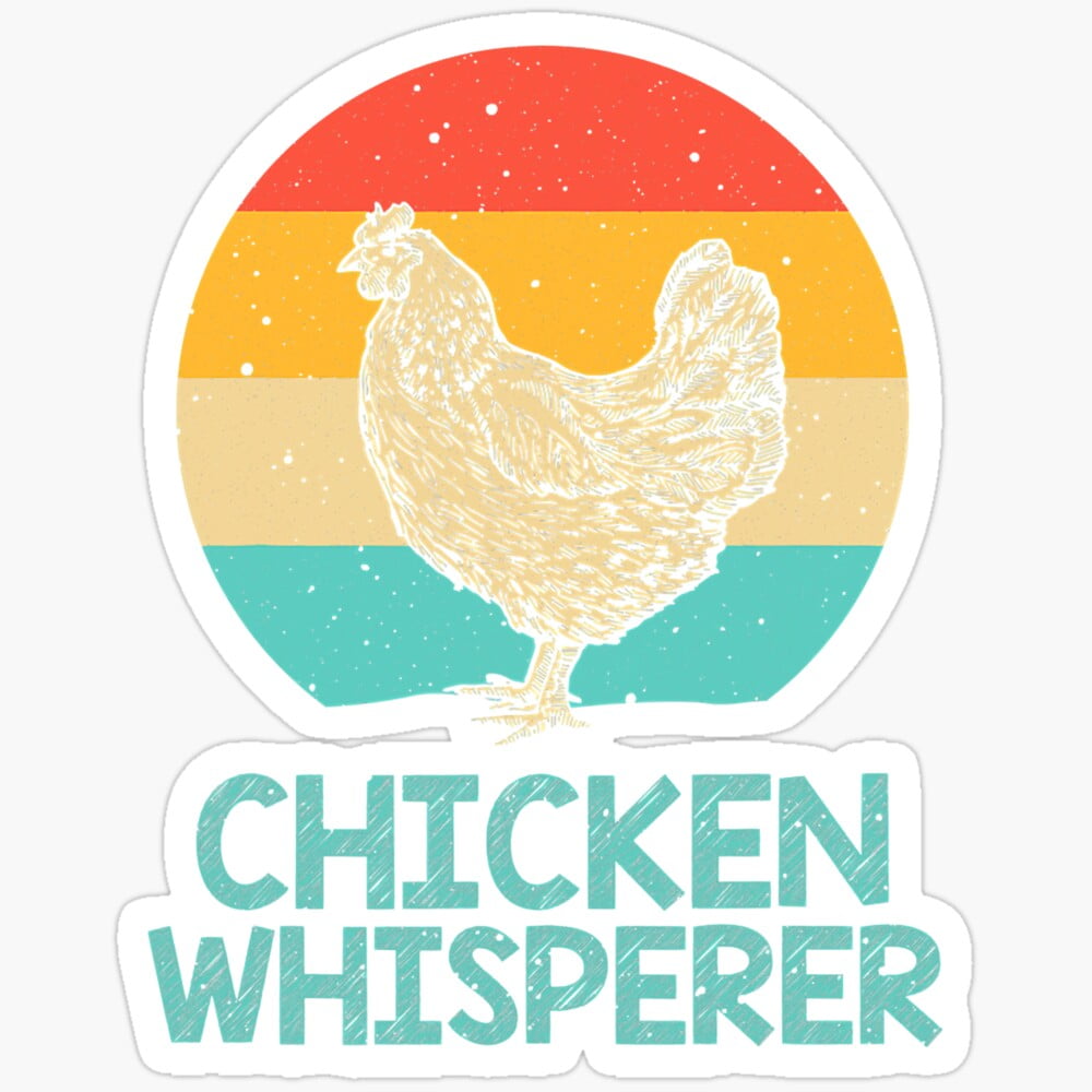 DOPASTICKER Chicken Whisperer - Chicken Lover Sticker Phone Decal Water ...