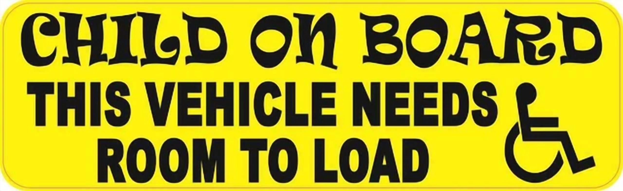 DOPASTICKER Child Vehicle Needs Room To Load Sticker Phone Sticker ...