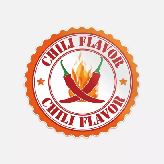 DOPASTICKER Chilli Flavour Rubber Sticker Phone Decal Water Bottle ...