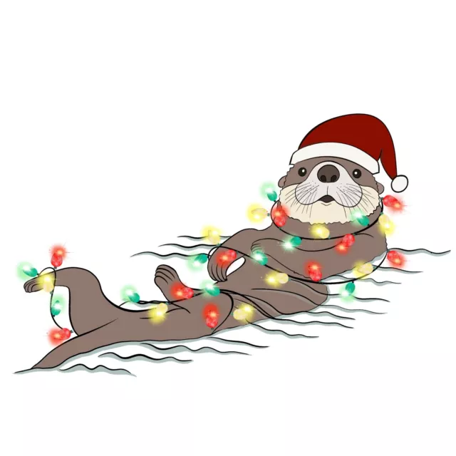 Otter christmas stocking