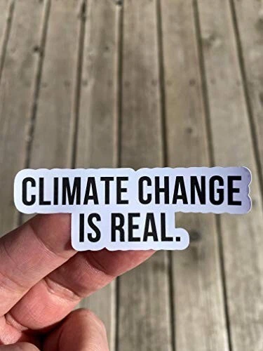 DOPASTICKER Climate Change Is Real Sticker Phone Decal Water Bottle ...