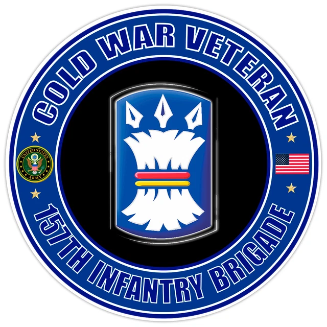 DOPASTICKER Cold War Veteran 157Th Infantry Brigade Sticker Military ...