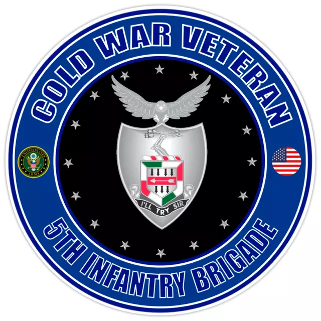 DOPASTICKER Cold War Veteran 5Th Infantry Brigade Sticker Military ...